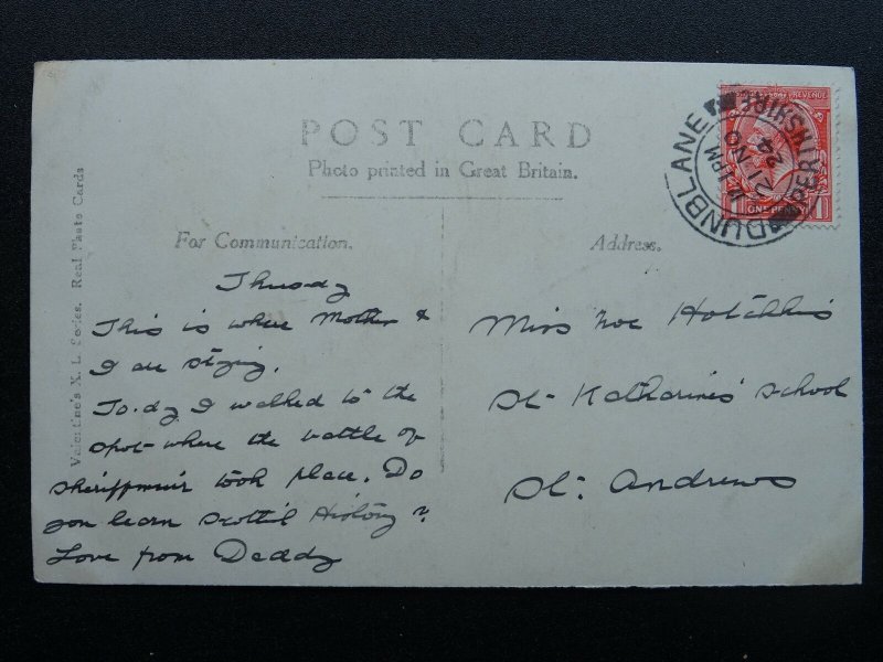 Scotland The Lodge & DUNBLANE HYDROPATHIC c1920s RP Postcard by Valentine