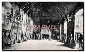 Old Postcard Edinburgh Castle Banqueting hall