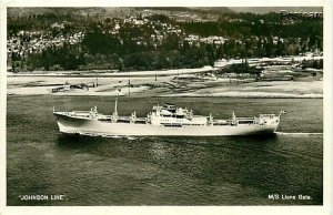 Steamship, M/S Lion Gate, Johnson Line, RPPC