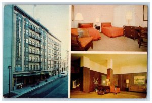 San Francisco California Postcard Hotel Cecil Post St. Multiview c1974 Vintage