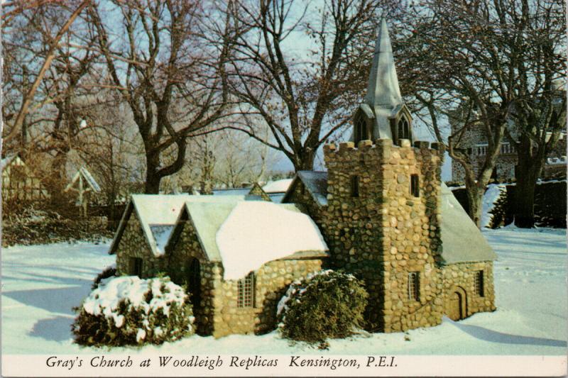 Gray's Church Woodleigh Replicas Kensington PE Prince Edward Island Postcard D94