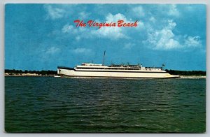 Ferry  The Virginia Beach  Kiptopeke Beach  Virginia   Postcard