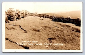 J87/ Coopers Rock State Forest West Virginia RPPC Postcard c1940s Top  620