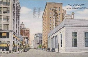 Texas El Paso Mill Street Looking West From United States Post Office