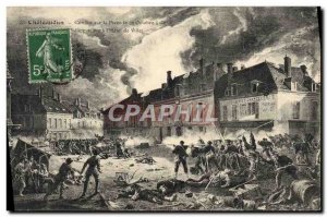Old Postcard Chateaudun battle on the place October 18, 1870