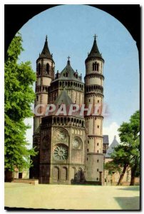 Postcard Modern Nibetungenstadt Worms am Rhein Dom Westchor