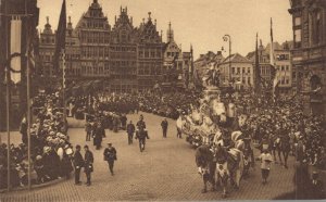 Belgium Antwerp Anvers Parade Vintage Postcard 07.14 