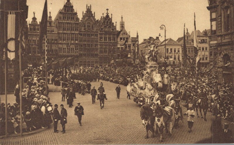 Belgium Antwerp Anvers Parade Vintage Postcard 07.14