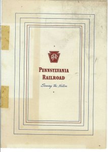 MK-078 Pennsylvania Railroad On Board Menu July 16, 1947 Vintage PRR Railway