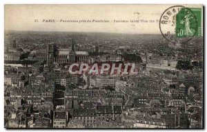 Paris Old Postcard Panorama taken Pantheon