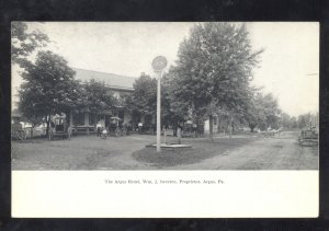 ARGUS PENNSYLVANIA PA. THE ARGUS HOTEL VINTAGE POSTCARD