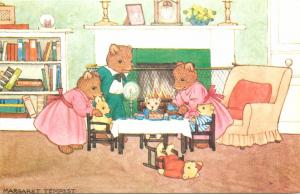 Teddy Bears Tea Party by Margaret Tempest Antropomorphic Animals fantasy