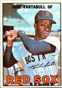 1967 Topps Baseball Card Jose Tartabull Boston Red Sox sk1803