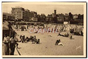 Old Postcard Dinard A corner of the Beach