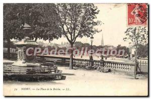 Old Postcard Niort La Place De La Breche