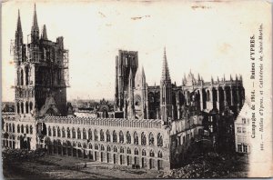 World War 1 Ruines Ypres 1914 Vintage Postcard C088