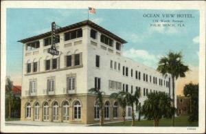 Palm Beach FL Ocean View Hotel c1920 Postcard