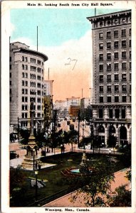 Canada Main St Looking South From City Hall Square Winnipeg Manitoba 09.79