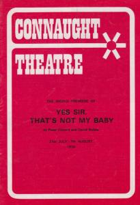 Yes Sir Thats Not My Baby Brush Strokes Actor Connaught Sussex Theatre Programme