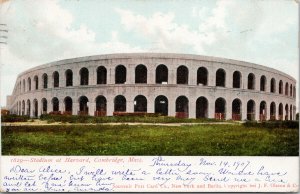 Stadium at Harvard University Cambridge MA Mass c1907 Postcard F53