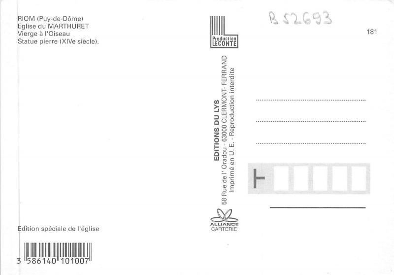 B52693 Riom Eglise du Marthuret    france