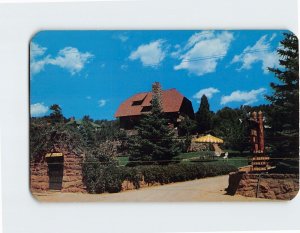 Postcard Craftwood Inn Entrance of Garden of the Gods Manitou Springs Colorado