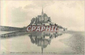 Old Postcard Mont Saint Michel Cote Sud View taken in the East Dike