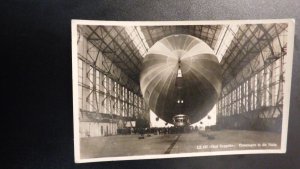 Postal Cover German Airship Zeppelin LZ 127 Grafin Hangar