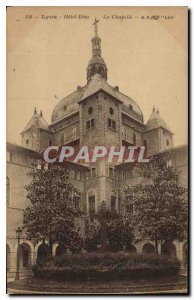 Postcard Old Lyon Hotel Dieu The Chapel