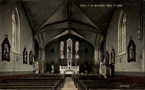 Dublin Ireland Church of the Assumption Interior c1910 Vintage Postcard