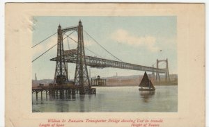 Cheshire; Widnes & Runcorn Transporter Bridge PPC, 1909 PMK To Mrs Lewis, Lymm