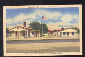 GILA BEND ARIZONA GILA AUTO COURT MOTEL VINTAGE LINEN ADVERTISING POSTCARD