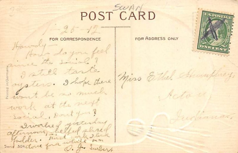 Artist Palette Swan View Postcard Backing 