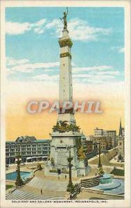 Old Postcard Soldiers and Sailors Monument Indianapolis Ind