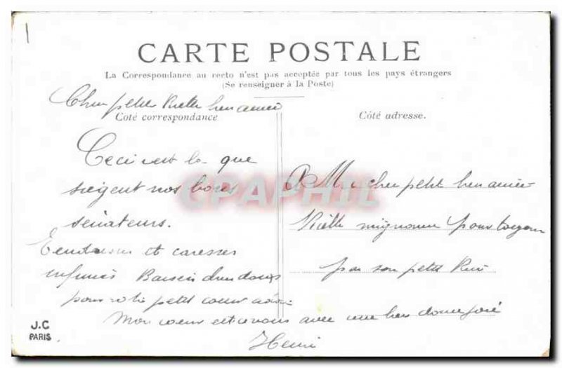 Old Postcard Paris Luxembourg Gardens