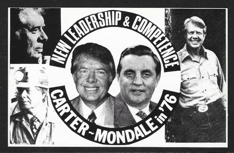 Carter-Mondale Presidential Campaign Unused c1976