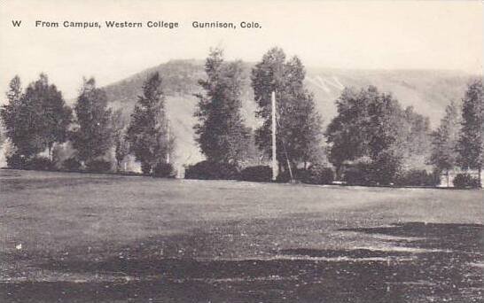 Colorado Gunnison W From Campus Western College Albertype