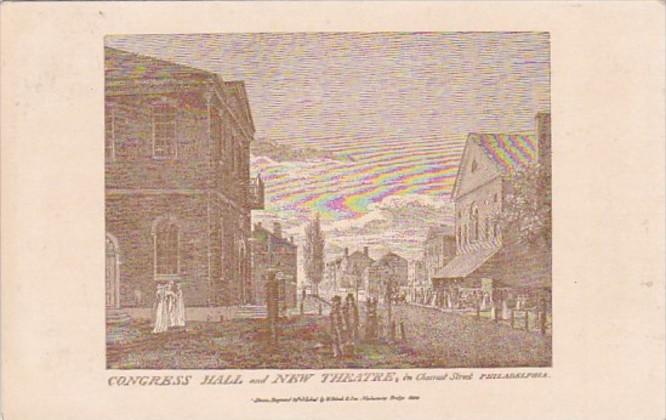 Pennsylvania Philadelphia Founders Week Congress Hall and New Theatre