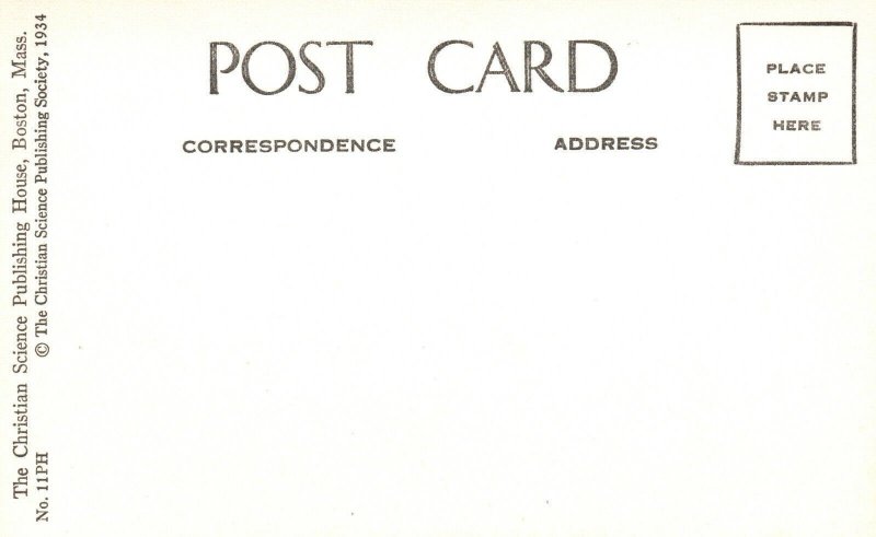 Vintage Postcard Christian Science Publishing House Boston Massachusetts MA