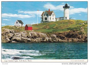 Cape Neddick Lighthouse, YORK BEACH, Maine, PU-1968