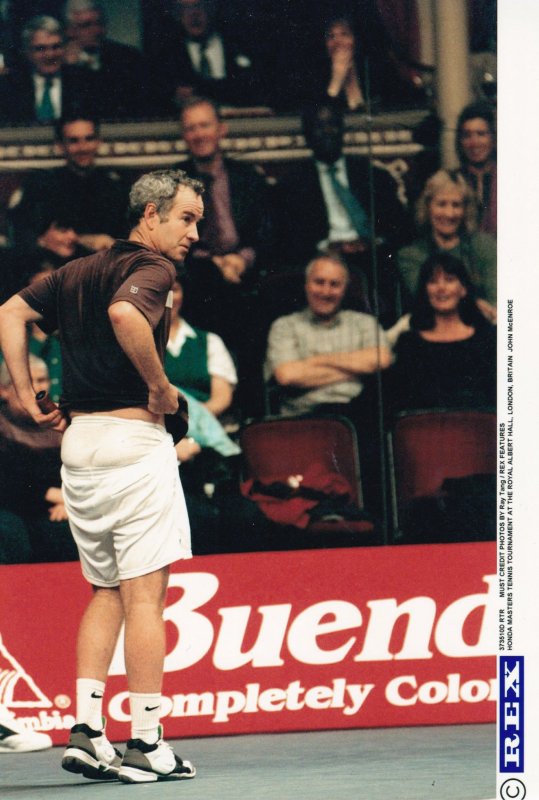 John McEnroe at London Honda Masters Championships Wembley Tennis Press Photo