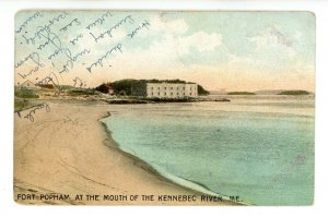 ME - Fort Popham. Popham Beach ca 1905