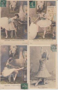 DANCING BALLET 250 Vintage Postcards mostly pre-1940 (L5689)