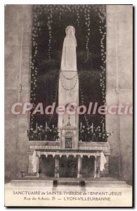 Postcard Old Shrine of St. Therese Child Jesus de'l Lyon Villeurbanne