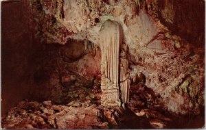 Veiled Statue Carlsbad Caverns National Park Interior New Mexico Chrome Postcard 