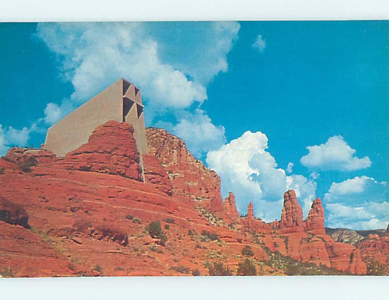 Unused Pre-1980 CHURCH SCENE Sedona Arizona AZ hs6874