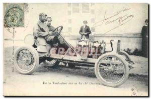 Postcard From Old Automobile Touloubre 85 horses on his Darracq