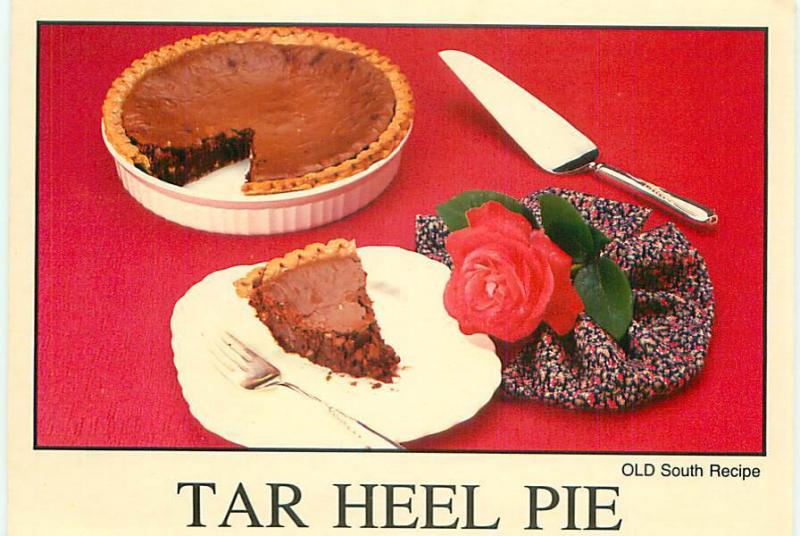 Old Vintage Postcards  Tar Heel Pie Recipe # 1803A