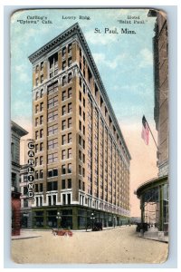 1906 Carlings Uptown Cafe Hotel St. Paul. Postcard P225E