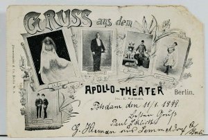 Germany Apollo Theater Berlin  1899 Postcard L1